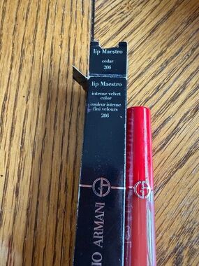 Giorgio Armani Lip Maestro 206 Cedar - Red and Brown